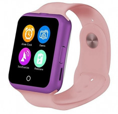 Ceas Smartwatch cu Telefon iUni V88, 1.22 inch, BT, 64MB RAM, 128MB ROM, Roz foto