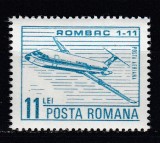 ROMANIA 1983 LP 1073 POSTA AERIANA ROMBAC 1-11 SERIE MNH