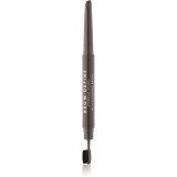 MUA Makeup Academy Brow Define creion pentru sprancene cu pensula culoare Dark Brown 0,25 g