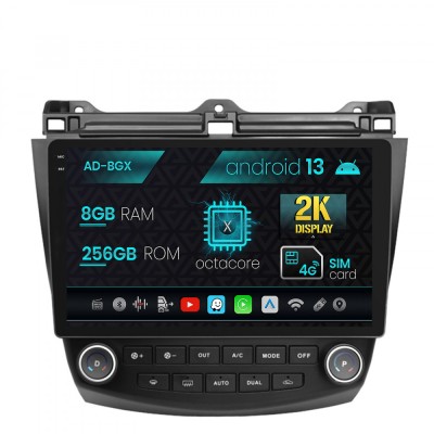 Navigatie Honda Accord 7 (2005-2008), Android 13, X-Octacore 8GB RAM + 256GB ROM, 10.36 Inch - AD-BGX10008+AD-BGRKIT012 foto