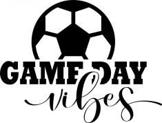 Sticker decorativ, Text Fotbal, Negru, 8971ST-2 foto
