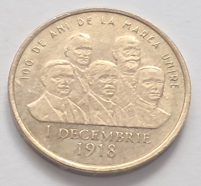 Romania , 50 Bani 2018 Marea Unire