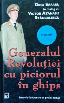 Generalul Revolutiei cu piciorul in ghips Dinu Sararu in dialog cu Victor Atanasie Stanculescu foto
