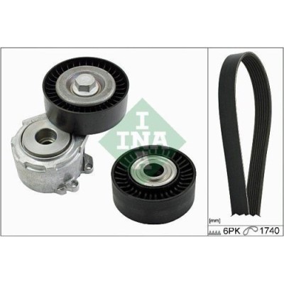 Set curea transmisie Citroen Xsara Picasso (N68) 09.99-06.12; Peugeot 206 Liftback (2a/C) 08.98-12.12, 206 Sw (2e/K) 07.02-, INA foto
