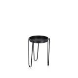 Cumpara ieftin Suport ghiveci flori otel negru Madelyn 23.5x30 cm
