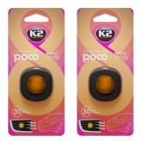 Cumpara ieftin Pachet 2 x odorizant auto K2 poco sweet candy (Dama)