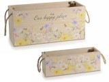 Cumpara ieftin Set 4 cosuri lemn 25x10x11.5 cm, 19x7x7 cm