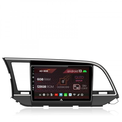 Navigatie Hyundai Elantra (2015-2018), Android 13, B-Octacore 6GB RAM + 128GB ROM, 9 Inch - AD-BGB9006+AD-BGRKIT180 foto