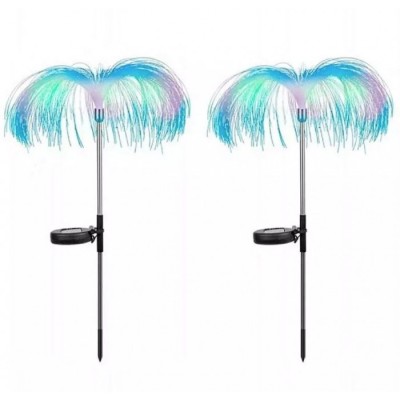 Set 2 Ghirlande luminoase solare, pentru gradina, model Meduza, Led-uri colorate,70 cm foto