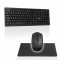 Set computer wireless ART tastatura QWERTY + mouse + mousepad 2,4G AK-48A Negru
