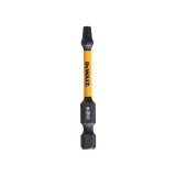 Set 2 biti pentru insurubare de impact, DeWalt Flextorq DDT70533T-QZ, profil Torx, T20, 57 mm