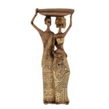 Cumpara ieftin Figurina din rasina Cuplu African 15 cm x 8 cm x 34 cm