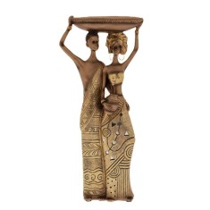 Figurina din rasina Cuplu African 15 cm x 8 cm x 34 cm