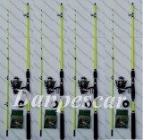 SET 4 Lansete ROBIN HAN BOLENTINO 2.10m + 4 Mulinete SAIMINO X4000 si 4role fir, Lansete Feeder si Piker, Baracuda