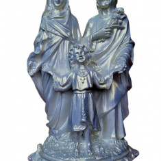 Statueta decorativa, Familia lui Isus Hristos, Argintiu, 28 cm, DVR0208G