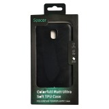 Husa Samsung J7 2017 Spacer, negru, grosime 1 mm, material flexibil TPU, ColorFull Matt Ultra negru &quot;SPT-MUT-SA.J72017&quot;