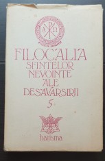 FILOCALIA Sfintelor Nevoințe ale desăv&acirc;rșirii 5 - (traducere, introducere și note Dumitru Stăniloaie)