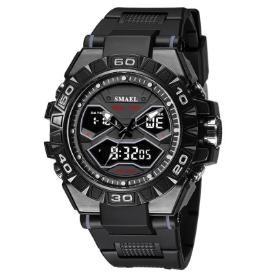 Ceas barbatesc Smael Sport Digital Analog Quartz Negru foto