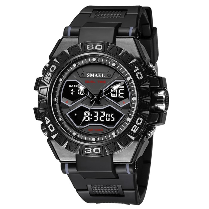 Ceas barbatesc Smael Sport Digital Analog Quartz Negru