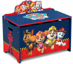 Ladita din lemn pentru depozitare jucarii Paw Patrol foto