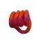 Jucarie senzoriala antistres, flippy, fidget twist, cu miscari infinite de decompresie, 2 culori, portocaliu/roz, + 3 ani