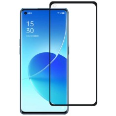 Folie sticla securizata compatibila cu oppo reno6 5g, pro cfp1, full glue, lipire completa, 9h, casefriendly htpmag, neagra foto