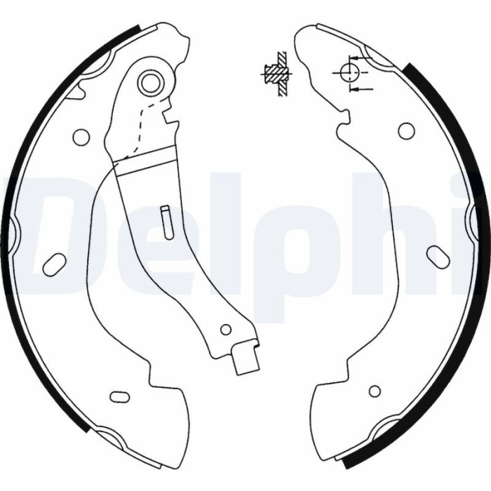 DELPHI LS1915 Set saboti frana