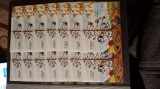 Romania MNH 1986 - LP 1154 Disney desene animate - colita X14