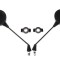 Set 2 oglinzi 140, filet M8 cu prindere, culoare negru Cod Produs: MX_NEW LM0095