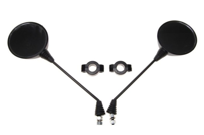 Set 2 oglinzi 140, filet M8 cu prindere, culoare negru Cod Produs: MX_NEW LM0095