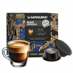 Cafea Black Mio, 16 capsule compatibile Lavazza®* a Modo Mio®*, La Capsuleria