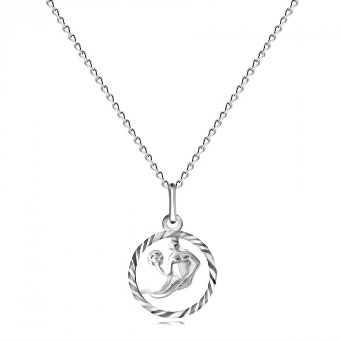 Colier din argint 925 - lanț și semn zodiacal Fecioară
