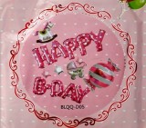 Set baloane folie Happy Birthday baby girl