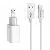 Incarcator Retea Cu Cablu USB-C McDodo CH-6721 Offer, 12W, 2.4A, 2 x USB-A, Alb, Universal