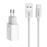 Incarcator Retea Cu Cablu USB-C McDodo CH-6721 Offer, 12W, 2.4A, 2 x USB-A, Alb