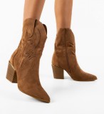 Cumpara ieftin Botine dama Catheri Camel