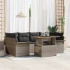 VidaXL Set de canapele pentru grădină 7 pcs Gri 100 x 55 x 73 cm 3349285