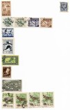 Polonia - Marci diverse (15 buc.), 1954 - valori obliterate