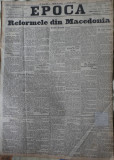 Ziarul Epoca, 16 Septembrie 1899; Reformele din Macedonia