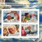 MOZAMBIC 2016 - Papa Francisc si Papa Ioan Paul II/set complet colita + bloc MNH