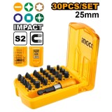 Set biti impact 30 bucati - Ingco AKSD68303