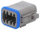 Conector Cablu-Cablu PX0 Mufă Mamă 8 PIN Gri IP68