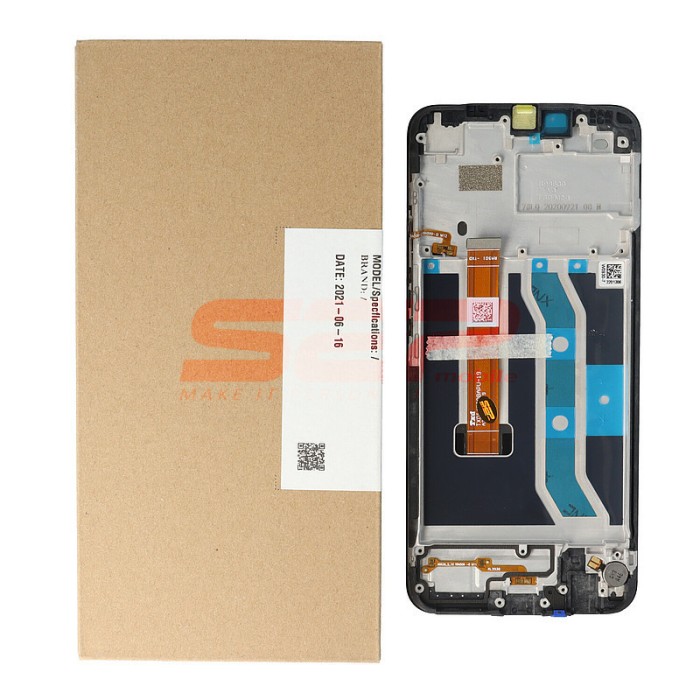 LCD+Touchscreen cu Rama Realme C11 2020 BLACK Service Pack