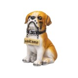 Decoratiune pentru gradina, din rasina, model catel, inaltime 14cm / ZTS 8024