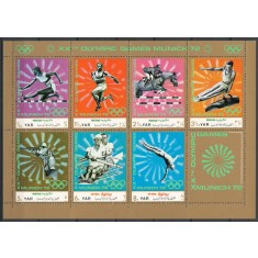 Yemen, Nord 1971 Mi 1463/69 bl MNH - JO Munchen: discipline sportive moderne