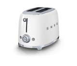 Prajitor paine SMEG TSF01WHEU, 2 felii, 6 nivele, 3 programe, design retro anii &#039;50, alb
