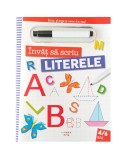Cumpara ieftin Invat sa scriu. Literele. Scrie, sterge si scrie din nou!