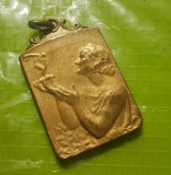 2062-Medalie veche Franta-Crosul Soarelui- finala 1936- alama aurita stare buna.