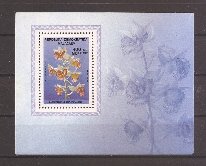 Madagascar 1984 - Flori, colita, MNH