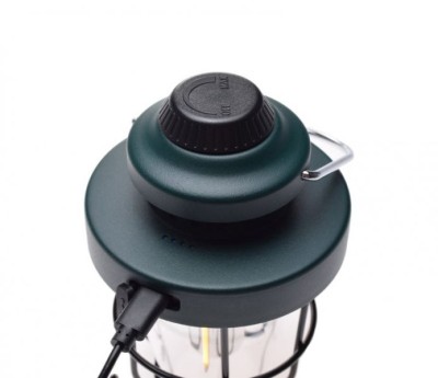 Lampa felinar in stil retro, 3 functii, becuri led, 1800mAh, culoare verde Cod:AA25471D foto